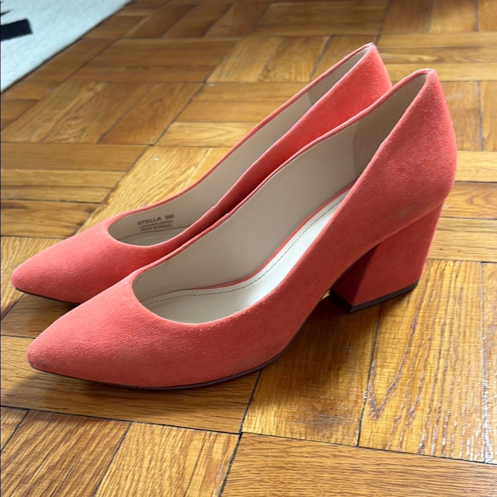 Botkier Peach Suede Heels - Picture 5 of 6